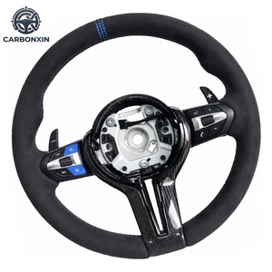Volant en Alcantara de style CS en stock pour BMW F01 F02 F10 F20 F22 F30 F31 M2 F87 M3 F80 M4 F82 F85 F90 X5 F15 E70 E90 M5 - Product Image 2