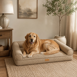Cama de Lujo para Perros de Terciopelo Premium, Diseño de Sofá, Suave, Lavable, Calmante, para Uso en Interiores, Mueble de Lujo para Mascotas - Product Image 4