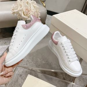 Zapatos Casuales de Diseño de Lujo con Cordones y Diamantes Rosados, Antideslizantes, Cómodos, Ligeros y Transpirables para Todas las Temporadas - Product Image 3