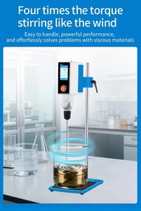 Agitateur de laboratoire suspendu 20L 30-2200 tr/min avec écran LCD, moteur sans balais, haute viscosité pour usage chimique - Product Image 3