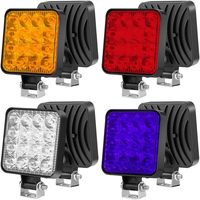 Barre lumineuse carrée T-BULL 48W LED pour camion, SUV, voiture, véhicule tout-terrain, éclairage de conduite tout-terrain étanche