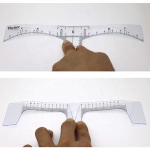 OEM Autocollant règle à sourcils en plastique transparent réutilisable, outil de modelage permanent des sourcils, pochoir pour l'entraînement au tatouage, accessoire de précision - Product Image 6