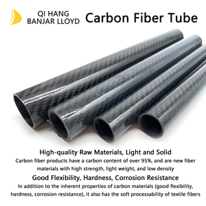 Tube rond en fibre de carbone de couleur vive, tailles et longueurs personnalisées, tube en fibre de carbone coloré à tissage sergé haute densité - Product Image 4