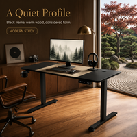 Bureau debout électrique en bois industriel AOR, tables réglables en hauteur, certifiées CE, certifiées MDF, durables, extensibles, en forme de Z