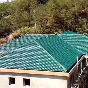 <span class=keywords><strong>Teja</strong></span> de Resina Sintética ASA Estilo Real, Lámina de Techo Española de <span class=keywords><strong>PVC</strong></span> con Acabado Glaseado Antiguo para Jardín, Pabellón y Techos de Villas - Product Image 3