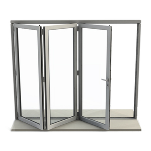 Standard Extérieur En Aluminium Commercial Balcon Villa Patio Moderne <span class=keywords><strong>Accordéon</strong></span> Conception Bifold En Aluminium Pliage <span class=keywords><strong>Porte</strong></span> En Verre - Product Image 3