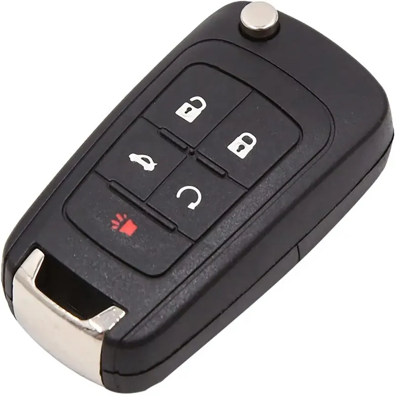 5-Tasten-Falteinfahrt Auto Remote Key Fob Chip Key Case für Chevrolet Camaro Cruze Malibu Sonic GM