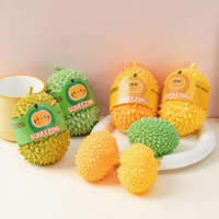 Mainan Peras Bentuk Buah Durian ala TikTok, Bola Penghilang Stres Anti Pecah, Silikon Lembut, Mainan Anak Kecil yang Terbaik