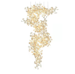 Lampes de plafond et lustres en feuilles de Ginkgo, nouveaux et magnifiques, pour la décoration d'hôtel et de maison - Product Image 6