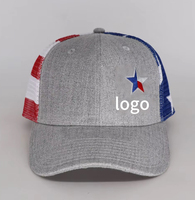 Casquette de baseball trucker à 5 panneaux en maille avec logo personnalisé brodé, motif fruits/argyle, visière incurvée (modèle courant)