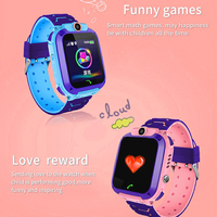 Reloj Inteligente para Niños Q19 con Rastreador GPS, Antipérdida, SOS, Juegos, Videollamada, Teléfono 2G y Tarjeta SIM, Modelo 2024 para Niños y Niñas, Q12