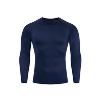 Vêtements de sport pour hommes, légers, à séchage rapide, à compression, manches longues, respirants, couche de base athlétique pour la course à pied, printemps, adultes