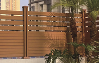 Panel de Cercado para Jardín Moderno de WPC para Exteriores, Resistente al Fuego, a la Humedad, al Agua y a los Rayos UV, para Entretenimiento en el Patio Trasero y Uso Doméstico