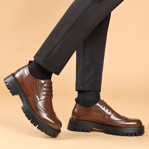 Zapatos Sin Cordones Antideslizantes e Impermeables para Hombre, Parte Superior de Cuero Genuino, Mocasines Elegantes para Oficina, Cómodos, Casuales de Negocios, Resistentes - Product Image 4
