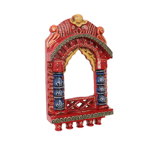 Handcrafted Wooden Temple (<b>Mandir</b>) Wall Shelf (Traditional Indian Design Detachable Luxury NEW ARRIVAL Professional Artificial) - Product Image 2