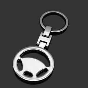 Llavero promocional de marca de coche y mosquetón, volante de Metal con grabado láser para promoción de vehículos - Product Image 5