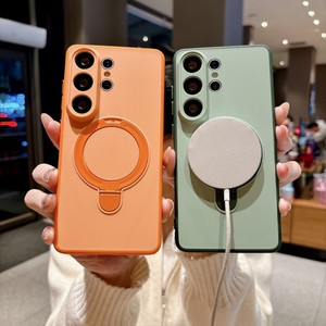 High Quality Matte Frosted Magnetic Ring Mobile <b>Phone</b> case for Samsung S26 ultra S25 S24 S23 Plus Shockproof Bracket Back Cover - Product Image 2