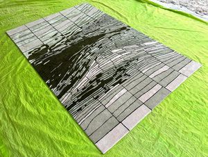 Modern Carpet Patchwork Floor Mat Home Decor Luxury <b>Hand</b> <b>Tufted</b> Wool Carpet Custom Designer <b>Rugs</b> Manufacturer India - Product Image 2