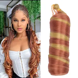 Black people ombre synthetic crochet french curl braiding extension free shipping weave hair expression for braid wholesale