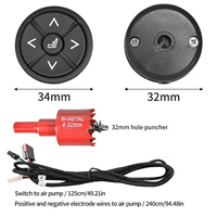 Système de massage pneumatique six points pour sièges automobiles 12V, module de massage airbag TPU avec interrupteur de commande, kit de mise à niveau de siège de sécurité
