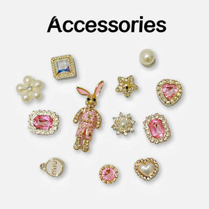 Ensemble de boucles de chaussures décoratives DIY pour femmes avec strass et motif Alice Rabbit AW0001, fabriqué en Chine, accessoires haut de gamme pour chaussures à trous - Product Image 2