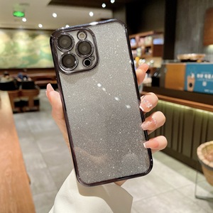 เคสโทรศัพท์กลิตเตอร์ Apple 17 PRO MAX ชุบด้วยไฟฟ้าสำหรับ iPhone 16 gradient All Inclusive 15ป้องกันการตกกระแทก14 - Product Image 4