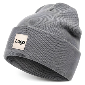 Gorro de punto urbano al por mayor para marcas de streetwear estadounidenses, producción a granel de marca privada, listo para enviar - Product Image 1