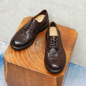 Nouvelle Tendance DSYX – Chaussures Homme en Cuir Véritable Brillant, Style Britannique Sportif Décontracté, à Enfiler, Légères, Antidérapantes et Respirantes pour l'Automne - Product Image 2