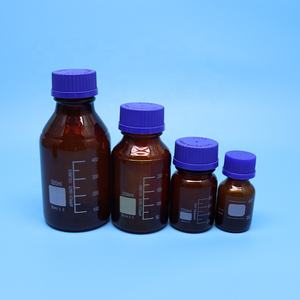 도매 실험실 붕규산 유리 화학 생화학 GL45 미디어 저장 시약 유리 병 나사 캡 - Product Image 3