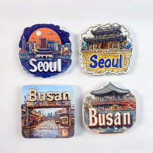 Magneti per Frigorifero in Resina 3D di Seoul e Busan, Corea - Architettura Iconica, Souvenir di Viaggio - Product Image 3