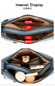 Wholesale Large Capacity Vintage Leather Women Handbags PU Leather Designer Female Purses Women Classic Soft <b>Tote</b> Bags - Product Image 6