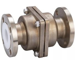 <b>BOWLING</b> BV-PFA CV-PFA ANSI150 B16.5 JIS B2220 10K PN16 Manual Ball Valve PFA Lining Hydraulic/ISO5211 Flanged Mounting Pad OEM - Product Image 5