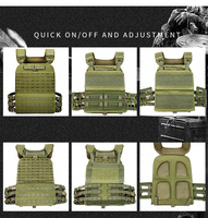 Gilet porte-plaques tactique personnalisé J.SH pour CrossFit, camouflage, système Molle, réglable, léger, durable, à libération rapide, en Oxford