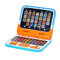 Tablette portable 2-en-1 alimentée par batterie, jouet éducatif de lecture en anglais pour enfants avec apprentissage de l'alphabet et de l'orthographe des mots