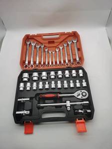 Kits d'outils à main OEM pour la réparation automobile, boîte à outils de 37 pièces, jeu de clés à cliquet et douilles - Product Image 2
