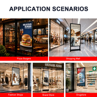 Nueva Pantalla LCD Ker de 43 Pulgadas de Doble Cara, 700/2500 Nits, Legible Bajo la Luz Solar, para Escaparates de Centros Comerciales y Ascensores