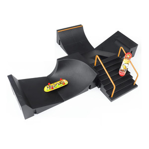 Kit de rampe <span class=keywords><strong>pour</strong></span> fingerboard, assemblage DIY, <span class=keywords><strong>mini</strong></span> <span class=keywords><strong>skatepark</strong></span>, parc d'entraînement 6 pièces <span class=keywords><strong>pour</strong></span> enfants - Product Image 2