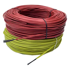 24K Hot Floor Infrared Heating Electric Cable Carbon Fiber Heating Wire With Silicone Rubber Insulation Solid Conductor Type
