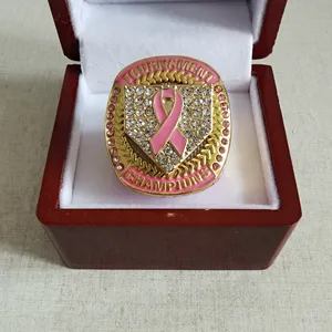 Anéis de fita para campeonato de câncer de peito para equipes de beisebol ou outros equipamentos esportivos diferentes