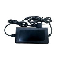 Adaptateur de chargeur de batterie Li-ion 50W avec entrée 100-240V et sortie 29.4V 0.8A-3A pour appareil photo et ordinateur portable, prise DC universelle