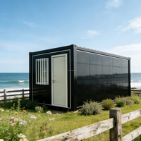Maison conteneur pliable LESEN, maison préfabriquée moderne, modulaire, résistante au vent, durable, bureau portable, chambre, prix direct usine
