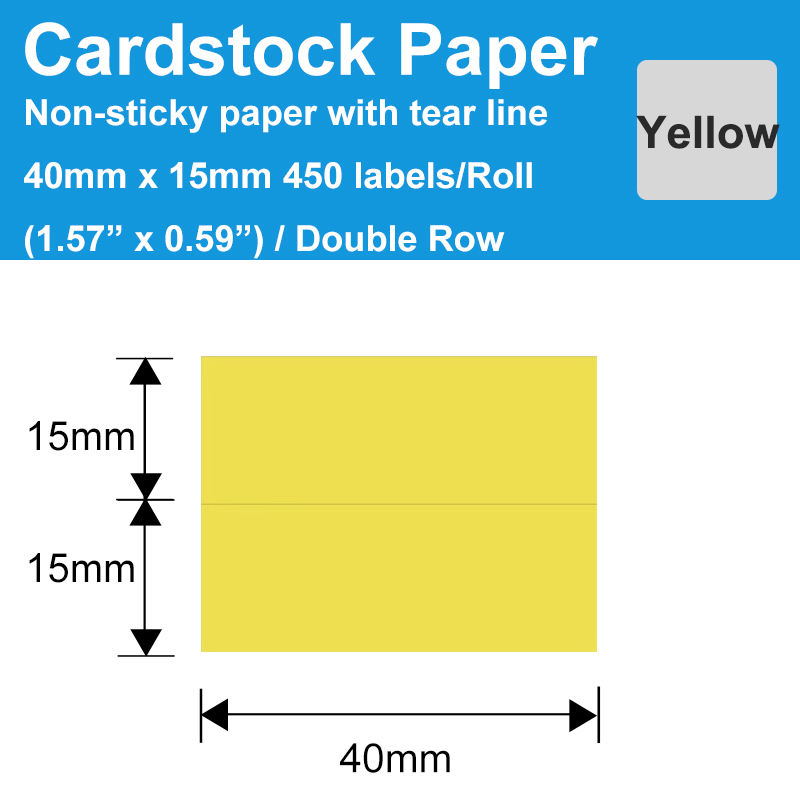 Jaune Cardstock 40x15