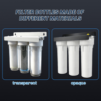 Système de filtration d'eau pour toute la maison Orange Filtration, 3 étapes, sédiments, anti-calcaire, bloc de carbone, triple filtration