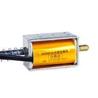 Electroimán de Empuje y Tracción DC220V 131.5 40N 34mm de Carrera 1.6A para Gabinetes Eléctricos, Solenoide de Conmutación y Disparo Youge