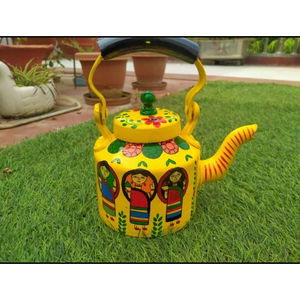 New Top Selling Handcrafted <b>Decorative</b> Teapot Featuring Vibrant Floral Designs Traditional Indian Motifs for Wedding Retirement - Product Image 1