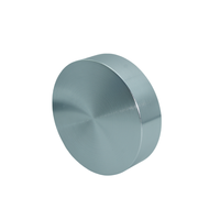 Bouchons à vis en aluminium cosmétique argenté brossé 89/400 pour bouteilles et pots de crème en plastique, ouverture facile, non rechargeables, logo personnalisé disponible