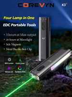 Lampe torche EDC polyvalente 11-en-1, rechargeable Type-C, étanche IP65, avec allumage électronique pour réparation extérieure