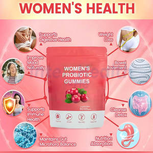 Vitaminas OEM Ausreson <span class=keywords><strong>Cranberry</strong></span> para Mulheres, Gomas Probióticas para Saúde Intestinal, Suplemento de Probióticos para Mulheres - Product Image 3