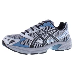 Zapatillas para caminar unisex Asics Gel 1130, color plateado, negro, azul, parte superior de malla, ajuste cómodo - Product Image 1