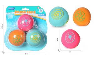 Pelotas <span class=keywords><strong>de</strong></span> Agua Personalizadas OEM, Paquete <span class=keywords><strong>de</strong></span> 3 Pelotas Rebotadoras, Pelotas <span class=keywords><strong>de</strong></span> Salpicadura, Pelotas <span class=keywords><strong>de</strong></span> Playa Rebotadoras y Pelota Antideslizante, Juguetes <span class=keywords><strong>de</strong></span> Piscina para Niños - Product Image 4